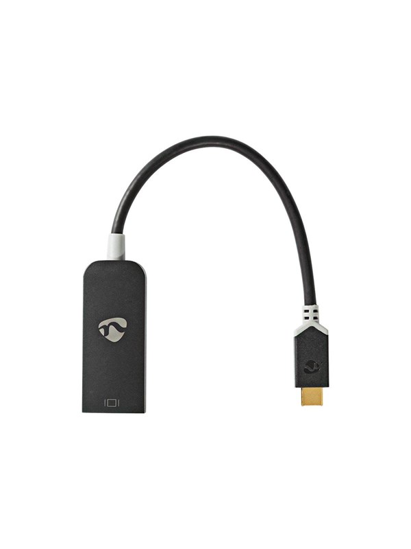 Nedis USB-C 3.1 Adapter Cable - USB / DisplayPort adapter - 24 pin USB-C to DisplayPort - 20 cm