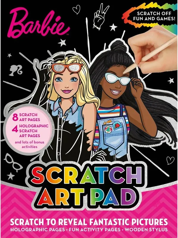 Alligator BARBIE Scratch Art Pad