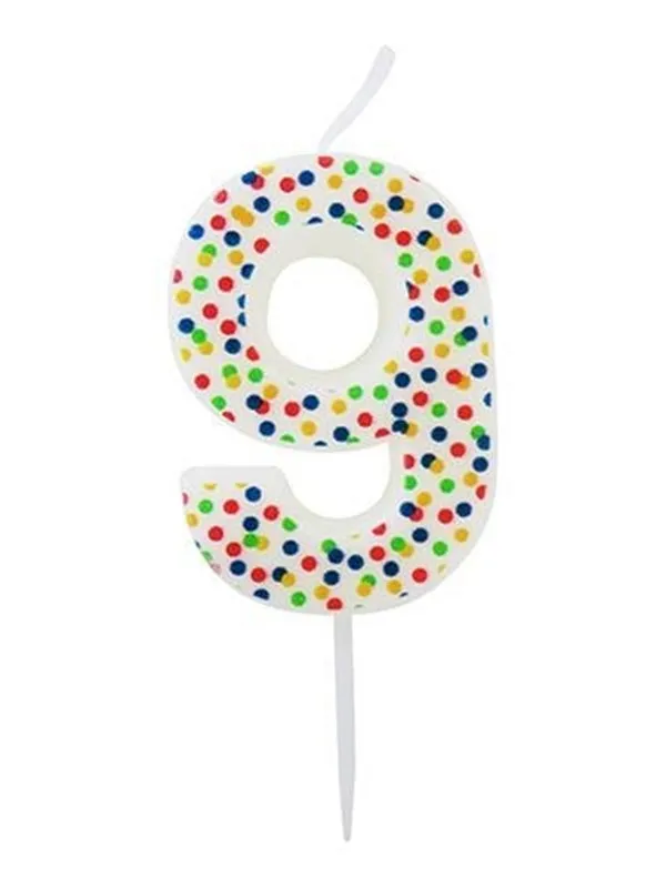 SCANSEASON Light with number 9. 7.5cm high