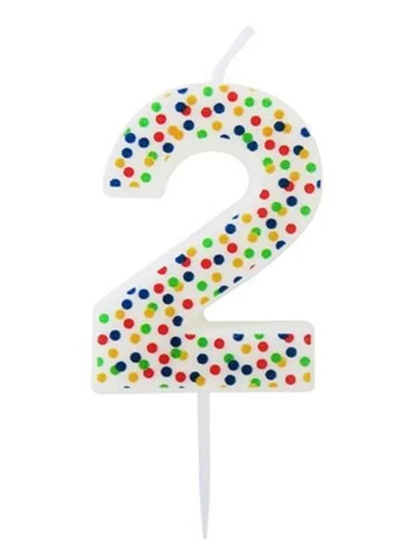 SCANSEASON Light with number 2. 7.5cm high