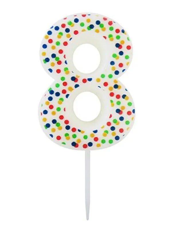 SCANSEASON Light with number 8. 7.5cm high