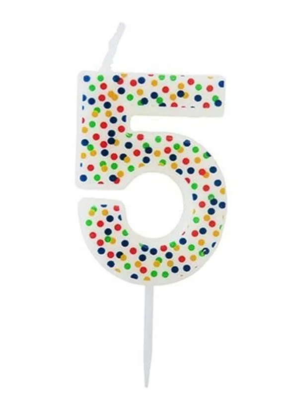 SCANSEASON Light with number 5 . 7.5cm high
