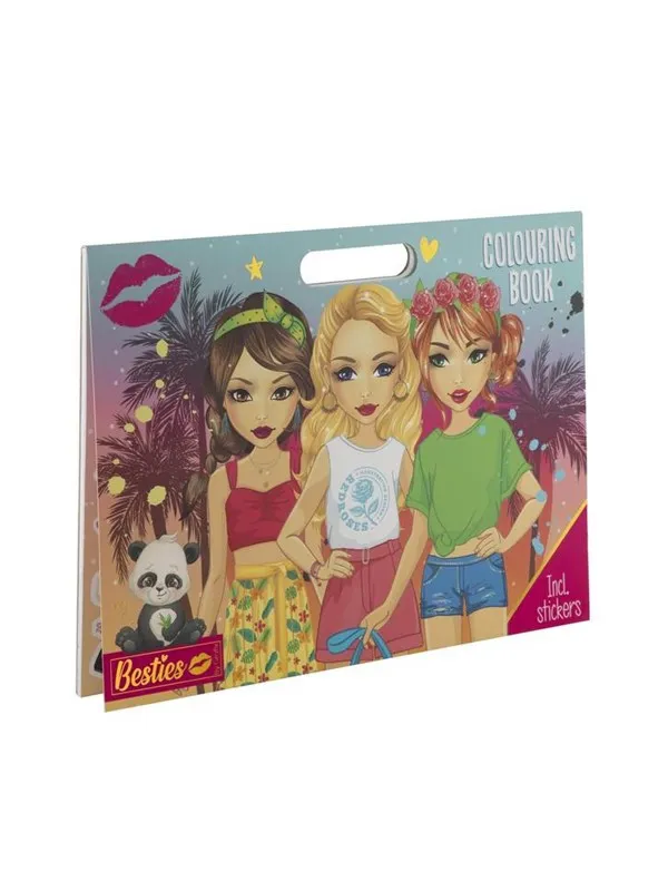 Creative Craft Group BESTIES Coloring book 26*35.5cm. 25 sheets+sticks