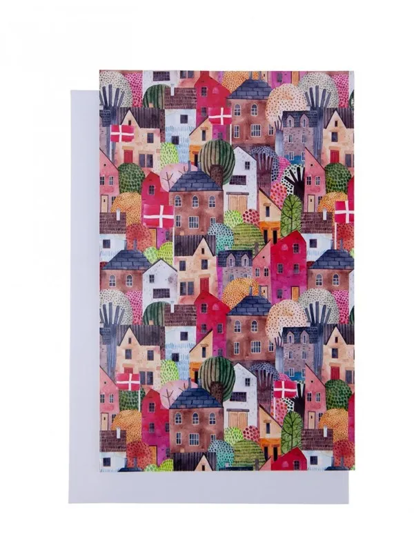 SCANSEASON CARD WITH ENVELOPE 11X17CM HOUSES