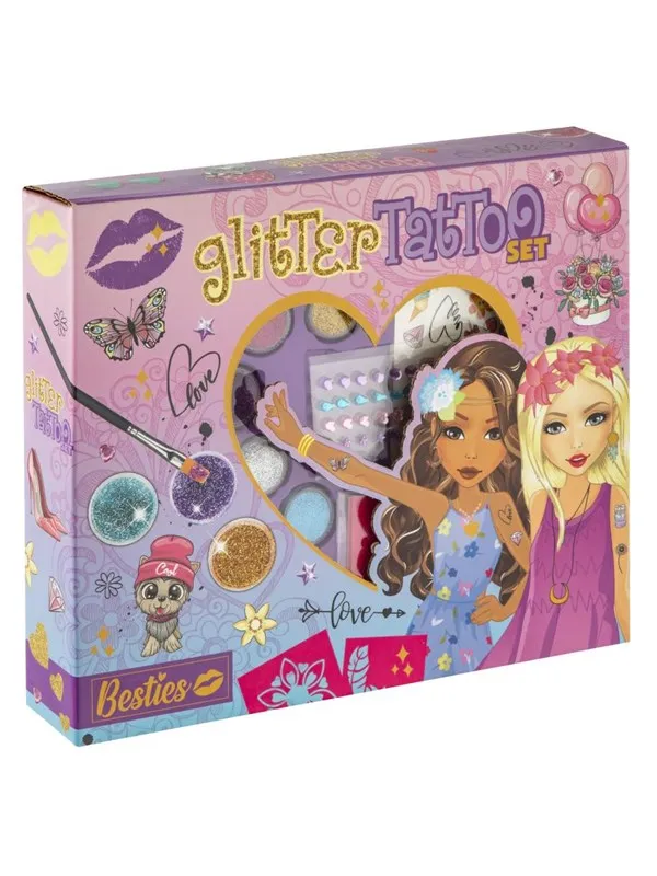 Creative Craft Group BESTIES Glitter Tattoo Set (30*25cm)