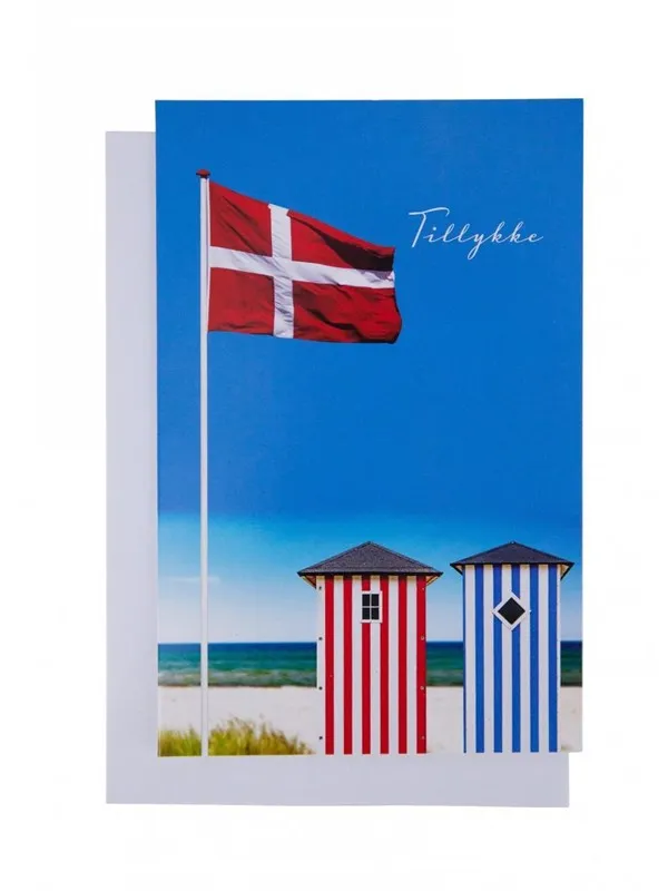 SCANSEASON CARD WITH ENVELOPE 11X17CM BATHHOUSES M.FLA