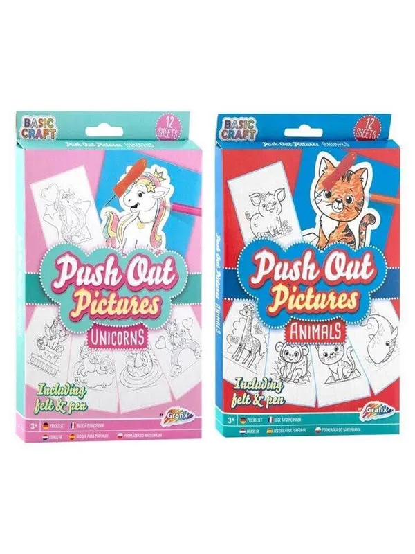 Creative Craft Group Push Out images 12 pcs Ass. 15*20cm.