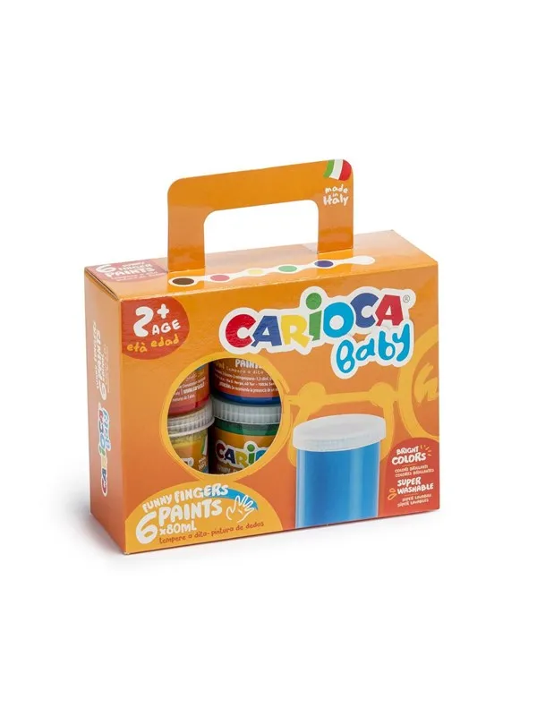 Carioca BABY Finger paint 6 ds. 2+