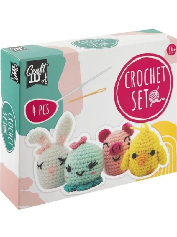 Creative Craft Group CROCHET KIT Crochet kit ANIMALS 4 pcs.
