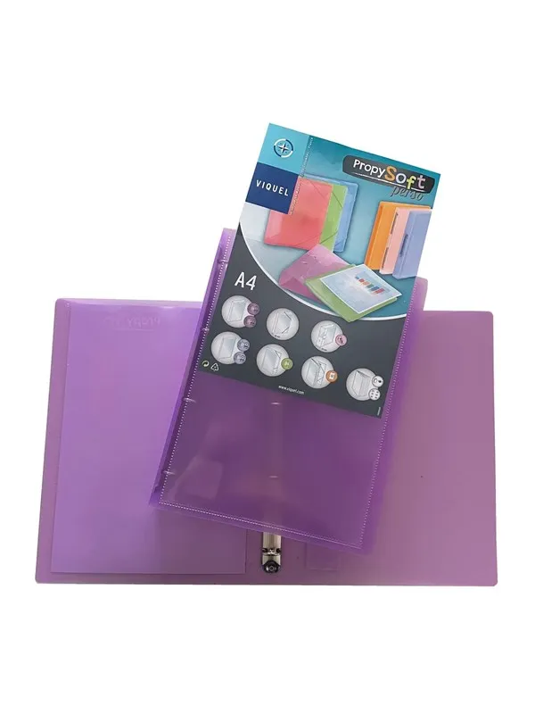 Viquel Ring binder A4 4R Ø15mm PURPLE