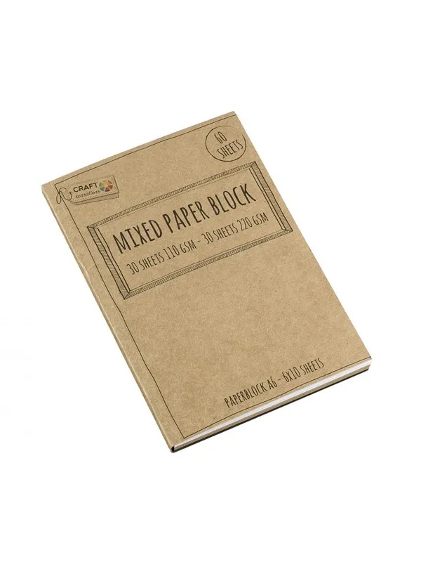 Creative Craft Group A6 pad with 60 sheets ass. colored paper