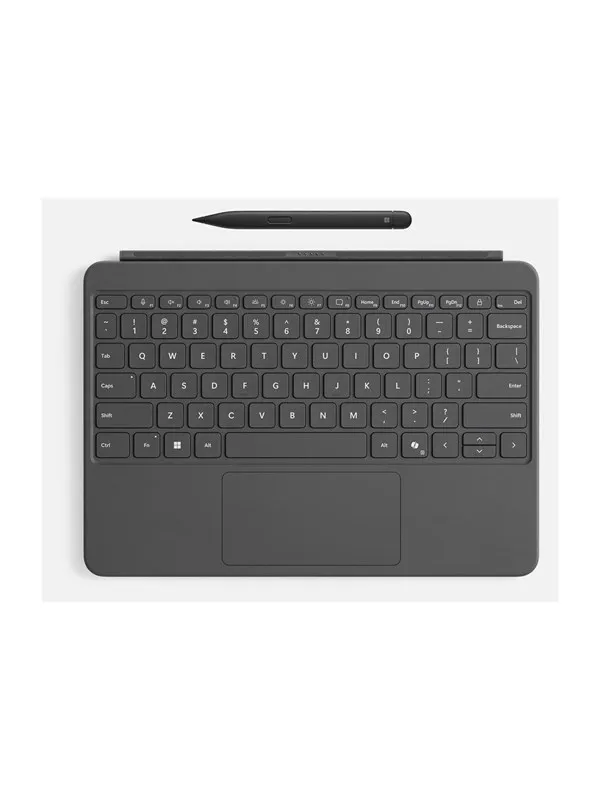 Microsoft Surface Pro Keyboard - 12-inch - keyboard - with touchpad accelerometer - slate - with Slim Pen Input Device - Tastatur - Grå