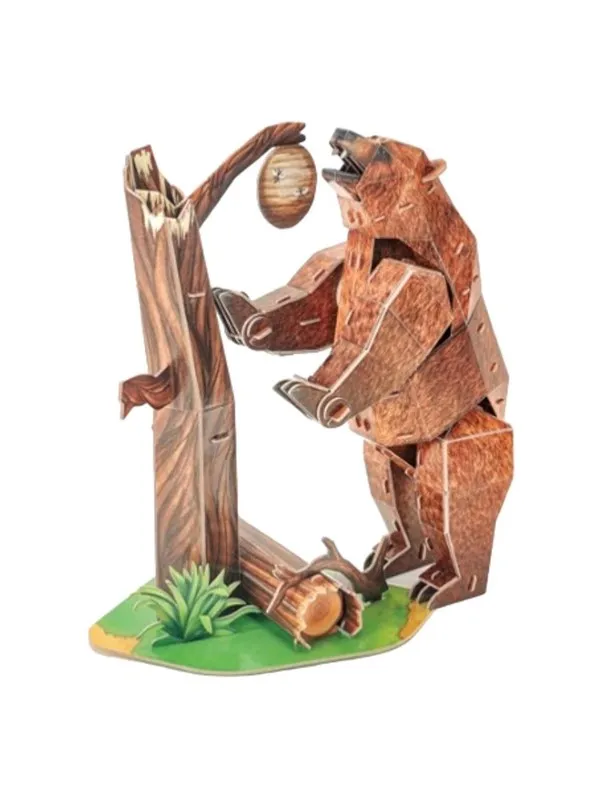 Cubic Fun 3D Puzzle National Geographic Brown Bear 3D Puslespill