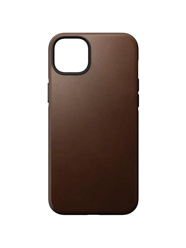Nomad Modern Leather Case - iPhone 14 Plus Rustic Brown  Leather