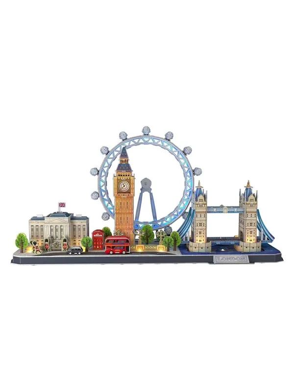 Cubic Fun 3D Puzzle City Line London LED 107pcs. 3D Puslespill