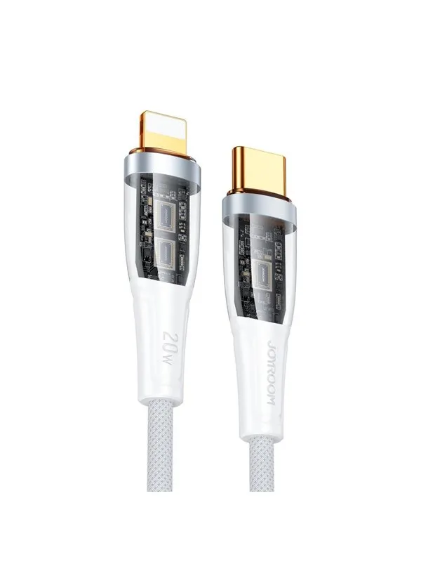 Joyroom  Star-Cloud Series A3 USB-C / Lightning Cable 20W 1.2m with Smart Switch - White