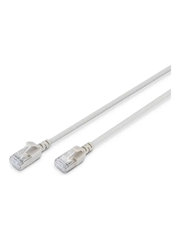 DIGITUS patch cable - grey - Grå - 10m