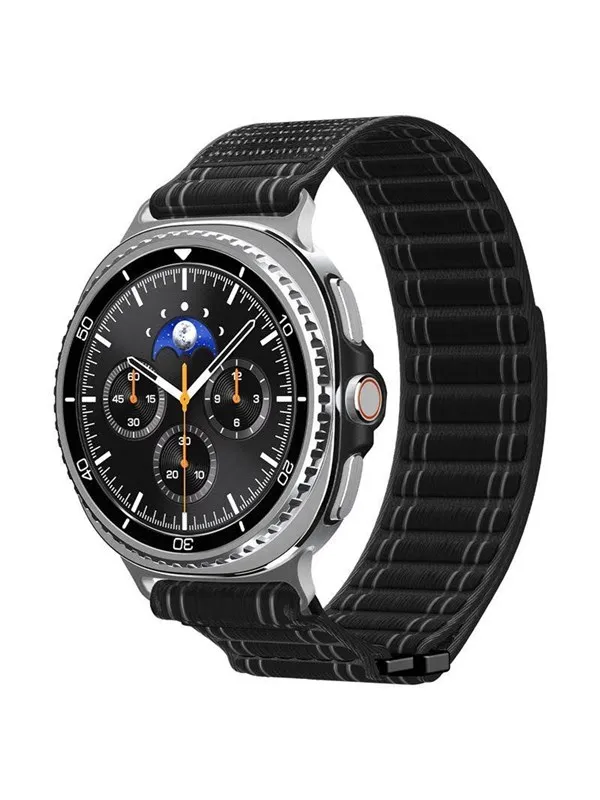 Spigen Fabric Band (hook-and-loop) - black - Samsung Galaxy Watch 8 46mm/44mm/40mm