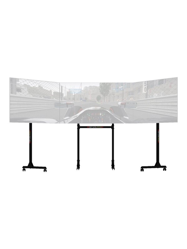 Next Level Racing Free Standing Triple Monitor Stand - mounting kit - Max 70 kg - recommended for 65"