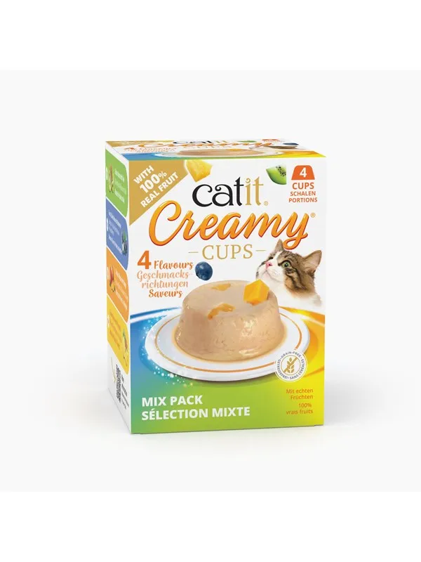 Catit - Creamy Cups Mousse Mix Pack - 4x25g