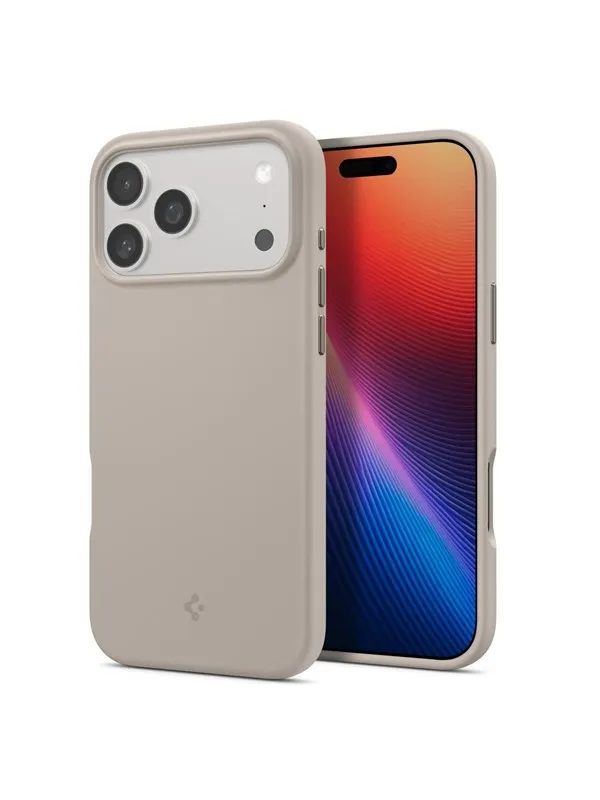 Spigen Silicone Fit MagSafe - stone - iPhone 17 Pro