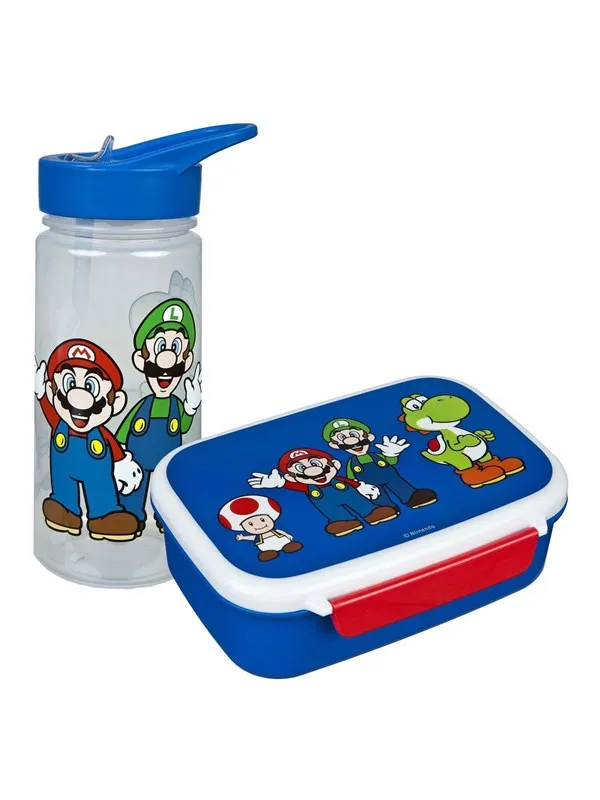 Super Mario Lunch Box and Drinking Bottle Set