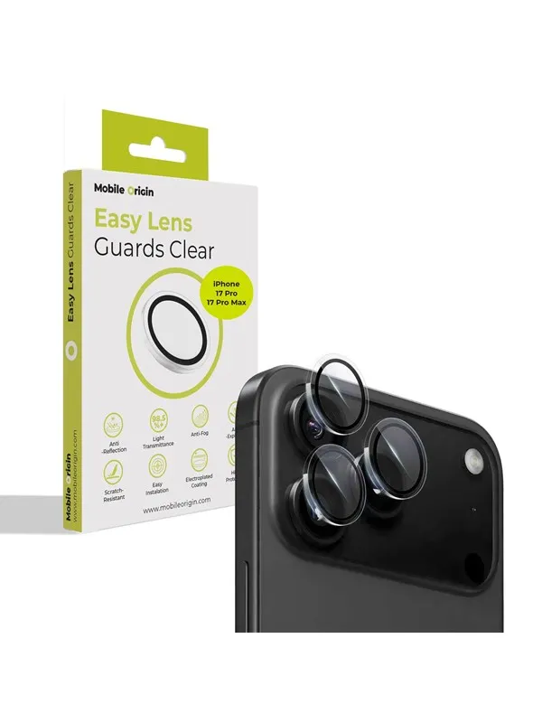 Mobile Origin Easy Lens Guards - clear - iPhone 17 Pro / 17 Pro Max