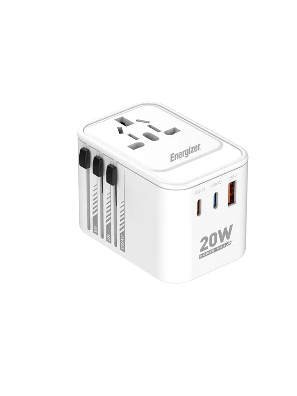 Energizer Global Reiselader - 20W - PD (2xUSB-C + USB-A)