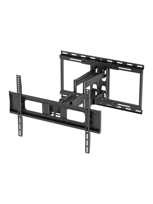 Deltaco Office mounting kit - full-motion - for LCD TV / curved LCD TV - heavy-duty.80 kg - black - Max 80 kg - recommended for 86"