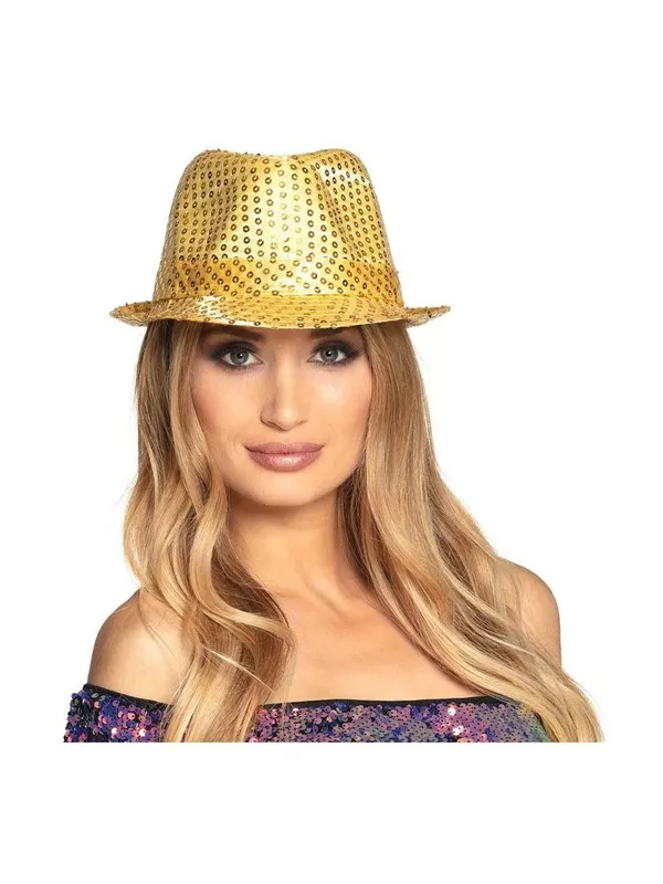 Boland Hat Popstar Sequins Gold