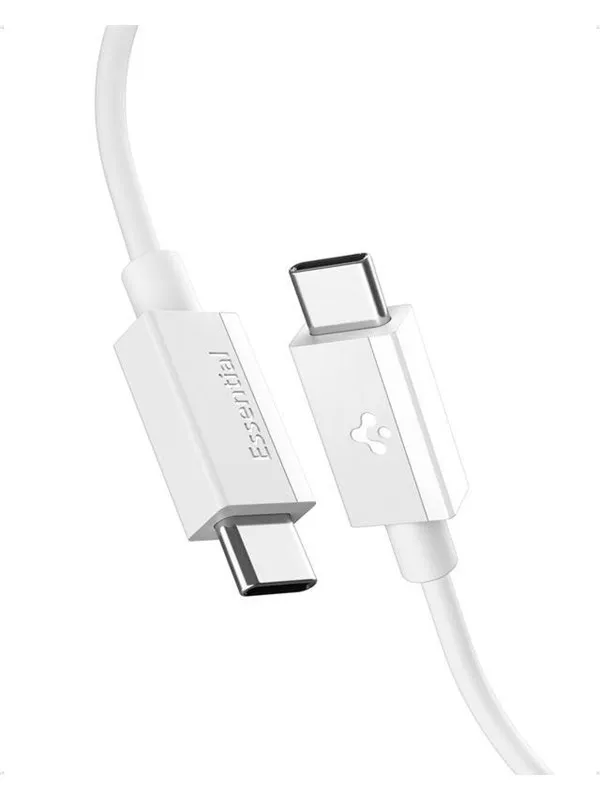 Spigen Essential USB C to USB C 60W Cable - white EB6010CC