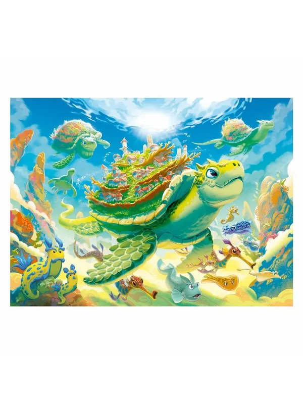 Ravensburger Jigsaw puzzle XXL Fantasy World 200 pcs. Gulv