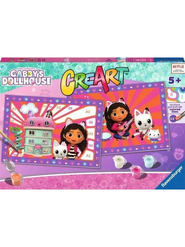 Ravensburger CreArt Paint by Numbers - Gabby's Dollhouse