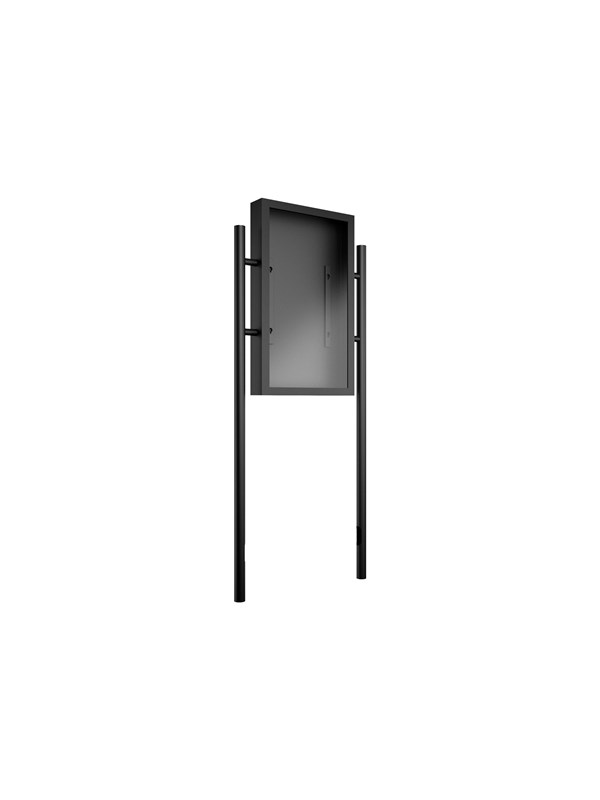 Multibrackets M Pro Series stand - minimalist elegant - for LCD / LED display - portrait outdoor anti corrosion anti theft - black - Max 50 kg - recommended for 55"