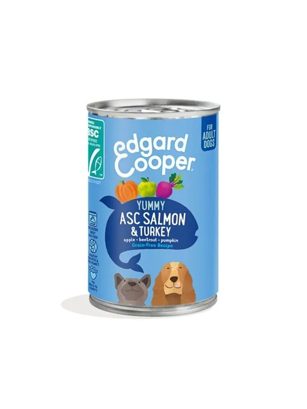 Edgar Cooper  - Salmon & Turkey Adult Wet food 400 g