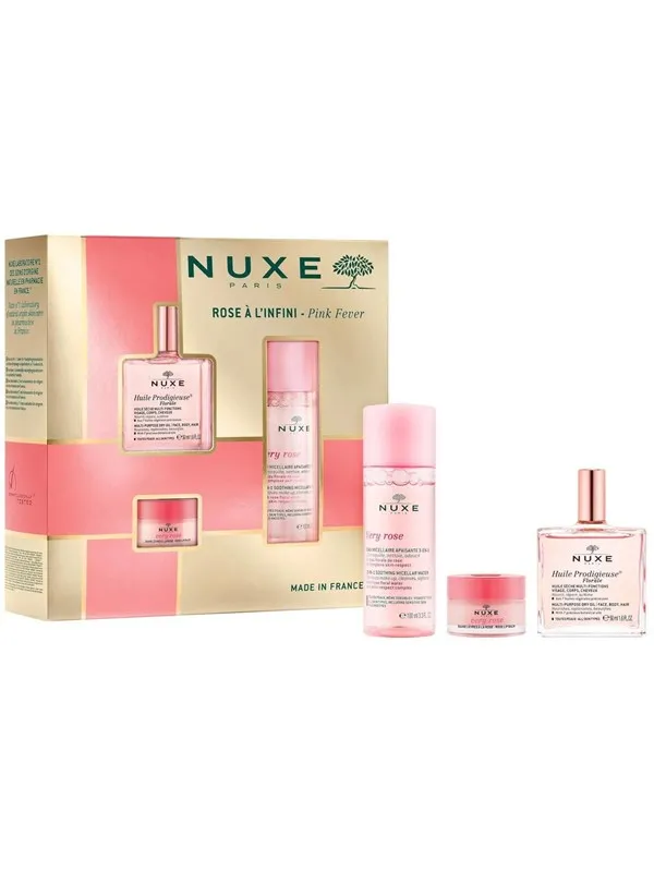 Nuxe Pink Fever Set : Huile Prodigieuse Or Florale.