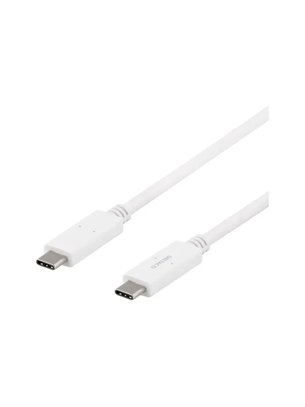 Deltaco USBC-1502M - USB-C cable - 24 pin USB-C to 24 pin USB-C - 1 m