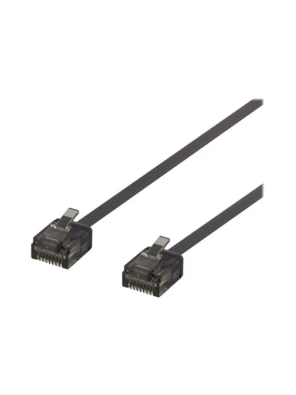 Deltaco patch cable - 2 m - black - Svart - 2m