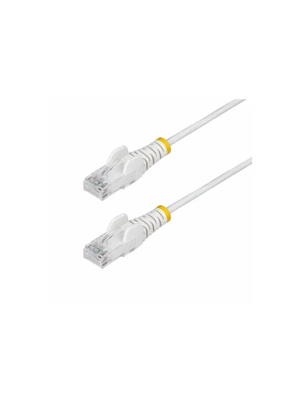 StarTech.com 1m White Slim CAT6 Ethernet Cable Snagless 28AWG LSZH - patch cable - 1 m - white - Hvit - 1m