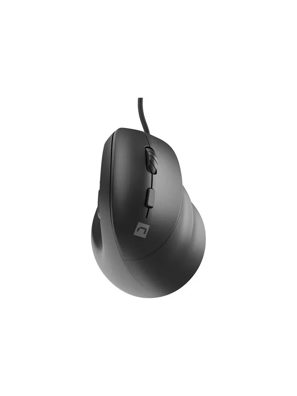 Natec CRAKE 2 PRO - vertical mouse - USB - black - Vertical mouse - Optisk - 6 - Svart
