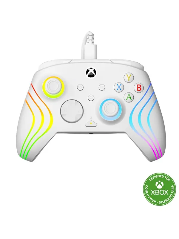 Turtle Beach Afterglow Wave - White - Wired Controller - Microsoft Xbox Series S