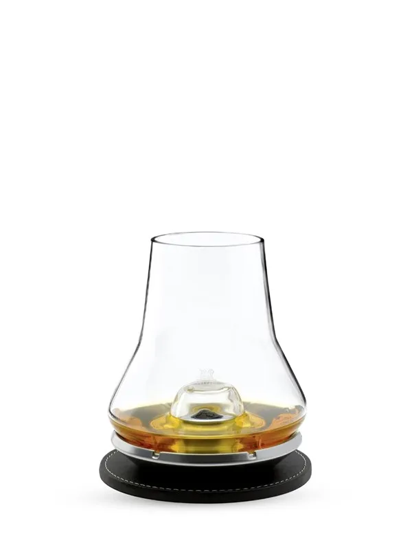 Peugeot Whiskey tasting set (glass + metal base + coasters)
