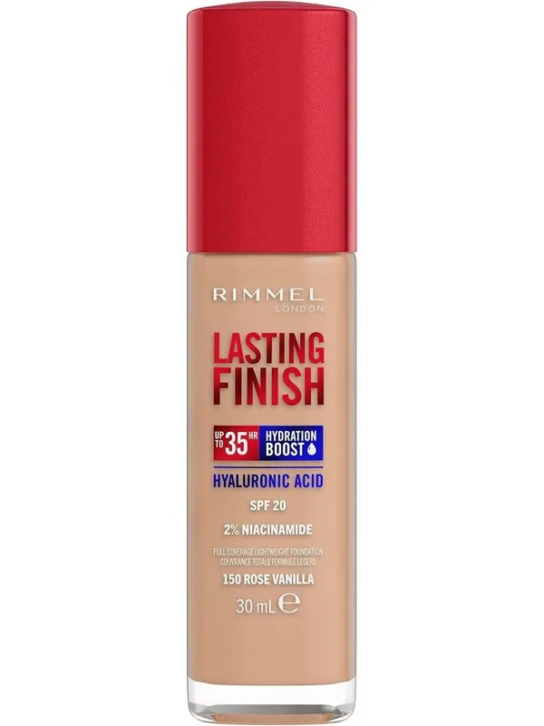 Rimmel Clean Lasting Finish Foundation 150 rose vanilla 30ml
