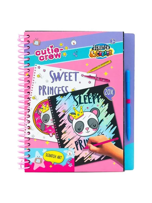 Canenco - Cutie Crew Scratch and Color Book