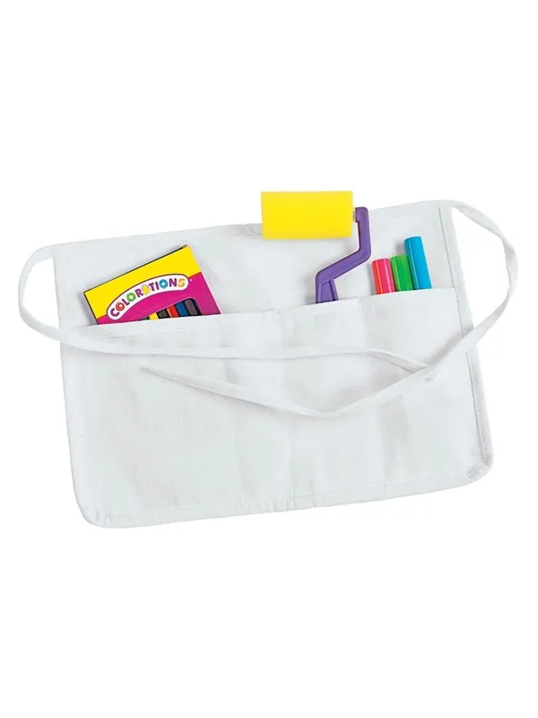 Colorations - Decorate your Own Apron with 2 Compartments. Set of 12