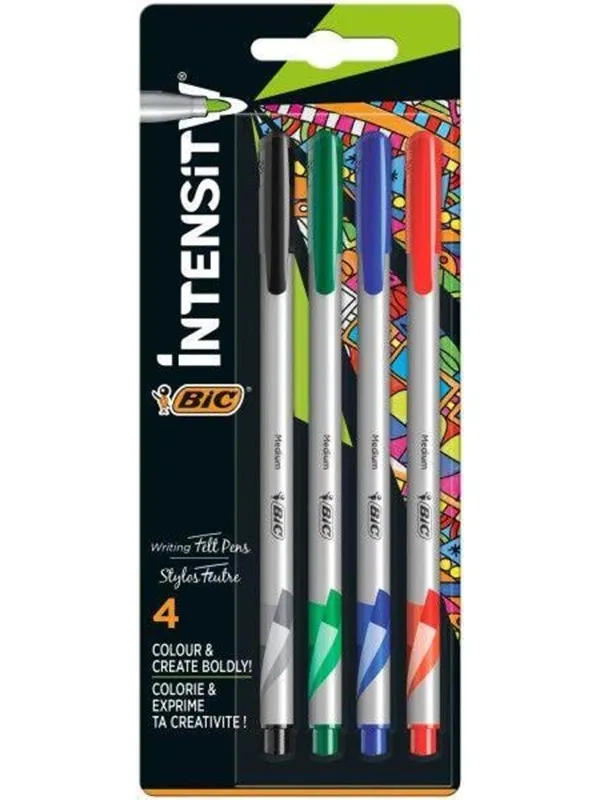 BIC Intensity Fineliners Medium 4 pcs.