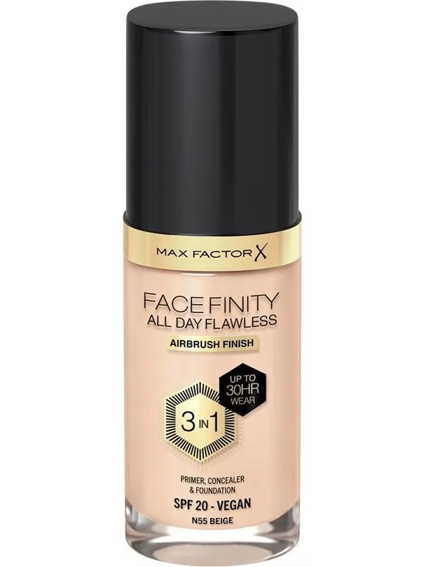 Max Factor All Day Flawless 3in1 Foundation 55 Beige 30ml