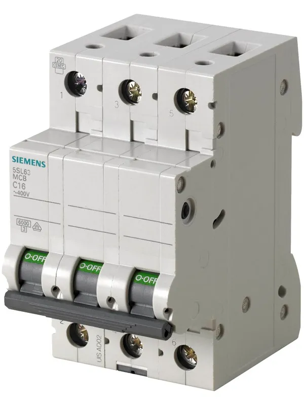 Siemens Circuit breaker 3-pol 6kA C40