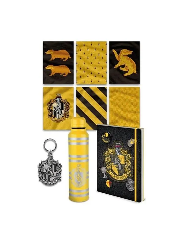 Pyramid - Harry Potter (Colorful Crest Hufflepuff) Premium - Gavepakke