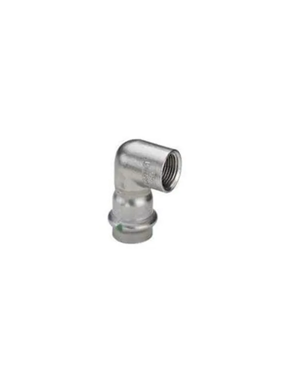 Viega Sanpress inox adapter elbow 90° 18 mm x 3/4"
